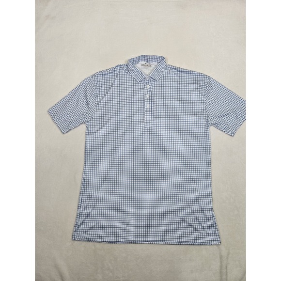 Collars & Co. Other - Collars and Co Polo Shirt Men's 2XL Blue Checkered Button Stretch Performance
